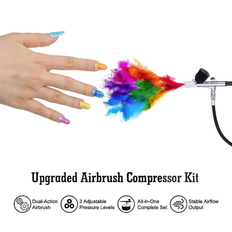 Professional Airbrush Sprayer Guns For Model Painting With Efficient Air Pumps Compressor And Precise Control