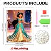 Disney Aladdin Jasmine Princess with Pearl Decorated Set 5D Artificial Pearl Puzzle Embroidered Home Decorative Handmade Gift