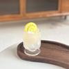 1Pcs Doll Attachment 1:12 Dollhouse Lemonade Ice Drink Warm Season Ice Drink Mug Miniature Playthings Model Decoration Gifts