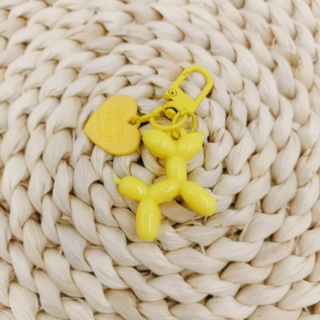 Bubble Dog Keychain: Balloon Dog Pendant, DIY PVC Soft Rubber Jewelry Gift