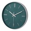 Round Ins Style Electronic Wall Clock Modern Fashion Silent Quartz Clock Personalized Creative Home Solid Color Clock