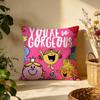 Popular MMrMen and Little Missinging Cushion Cover Versatile DoubleSided Pillow Case Fit for Sofa Bed Car  Daily Decor