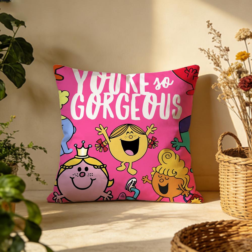 

Popular MMrMen and Little Missinging Cushion Cover Versatile DoubleSided Pillow Case Fit for Sofa Bed Car Daily Decor 30X30cm