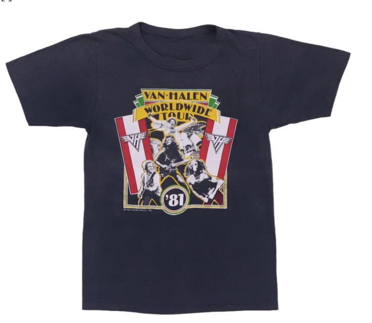 1981 Van Halen Worldwide Tour Shirt Unisex T-Shirt L