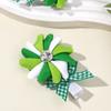 2Pcs New Windmill Hair Clips For Girls Sweet Ribbon Bow Hairpins Children Side Bangs Barrette Daily Headwear Hair Accessories