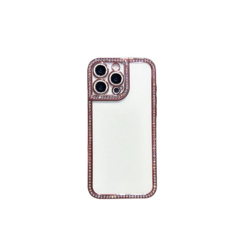Niche Premium Transparent Flash Diamond Electroplating Transparent Applicable iPhone17Pro Max Apple 16 Mobile Phone Case 14/15
