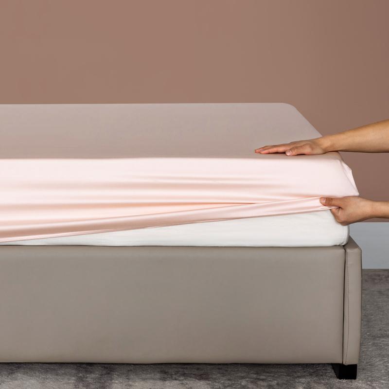 Hochwertiges Spannbettlaken Bambus-Matratzenbezug mit Gummizug Doppel- King- Queen-Size-Bettlaken 90/120/200 Spannbettlaken