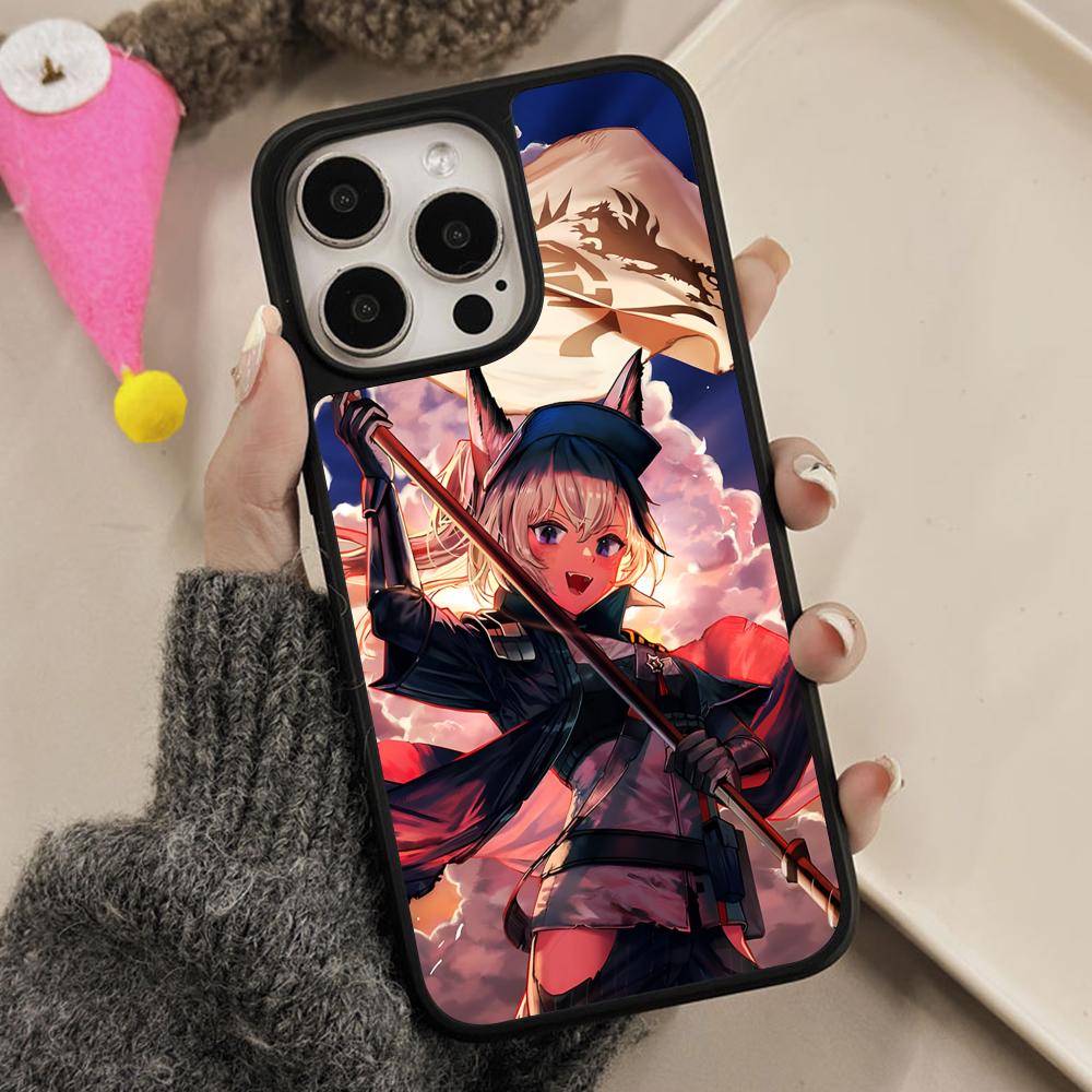 Arknights Grani Matte Surface Mobile Phone Case for iPhone 17 16 15 14 13 12 11 Air Pro Max Plus Colorful Cover