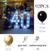 Metaliczna Złota Biała Girlanda Balonowa Dekoracja na 30. Urodziny Zestaw Łuku Balonowego Dekoracja Wesela Ukończenia Rocznicy Globos