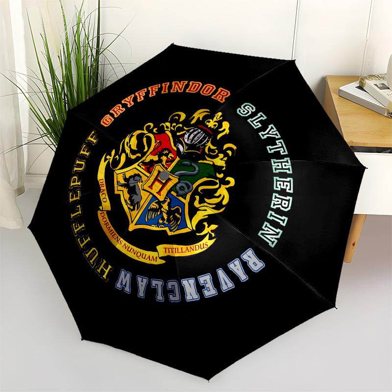 

1pc Hogwarts House Crests Umbrella with Plastic Handle,Suitable for All Seasons Travel Outdoor Multi-functional UmbrellaDCS189