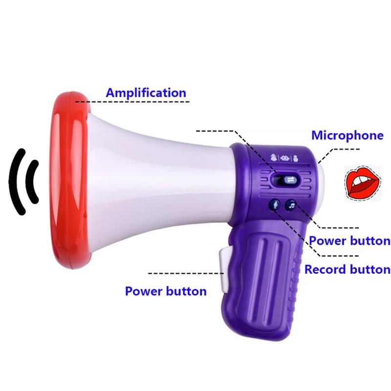 Kids Party Game Big Mouth Funny Megaphone Recording Toy Voice Changer Horn Children Speaker Handheld Mic Vocal Toys Jokes Gifts