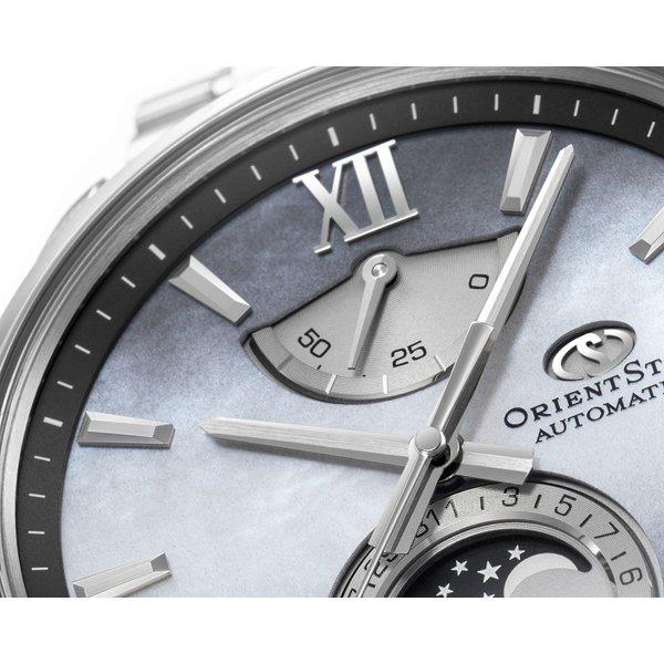 Orient RK-AY0201A (עכשווי M34 F7 Mechanical Moon Phase מתכת גברים מוגבלת) שעון עגול