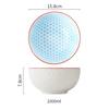 1Pcs Japanese tableware ceramic bowl single student dormitory bowls fruit salad soup rice net red noodles bowl zero waste