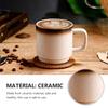 Ceramic Mug Premium High Temperature Resistant Rust Proof Corrosion Resistant Smooth Surface Comfortable Grip for Coffee Tea