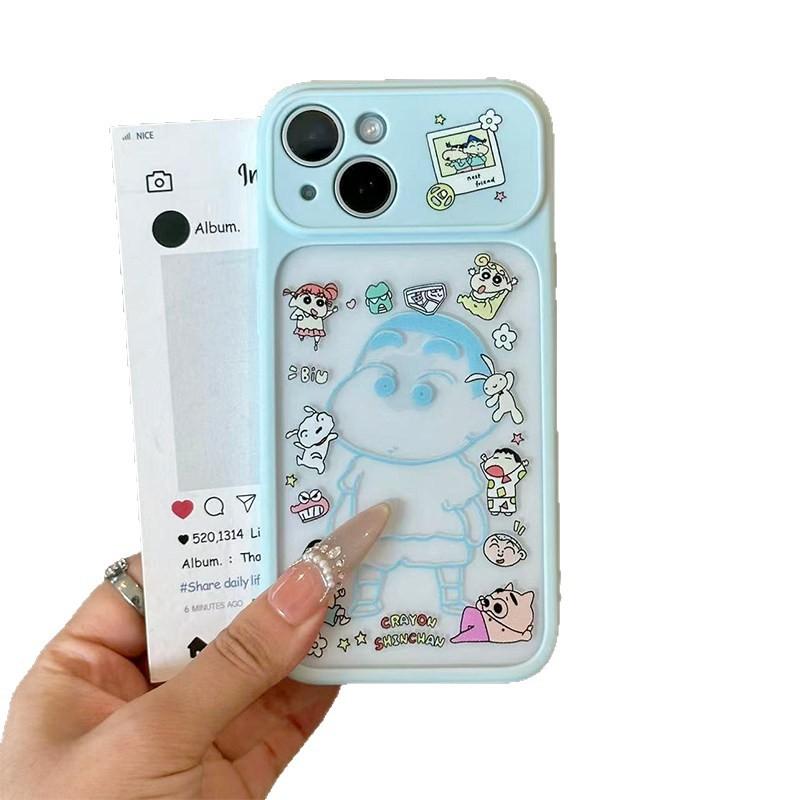 Couple line small new Nini suitable for Apple promax mobile phone case girls high value/large window