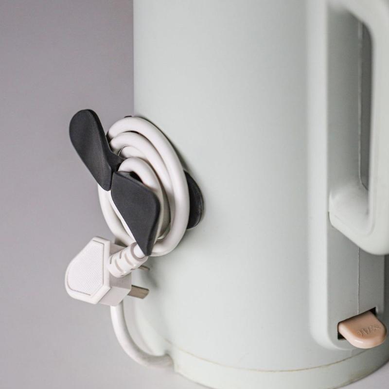 5 Stück Kabelaufwickler für Gerät Klebe-Kabelklemmen Kabelhalter Kabelaufwickler Kabelmanagement Kabelaufwickler für Küche