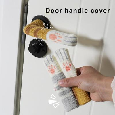 2Pcs 13.5cm Door Handle Anti-Collision Protective Sleeves Cat Claw Universal Anti-scratch Simple Installation Door Handle Covers