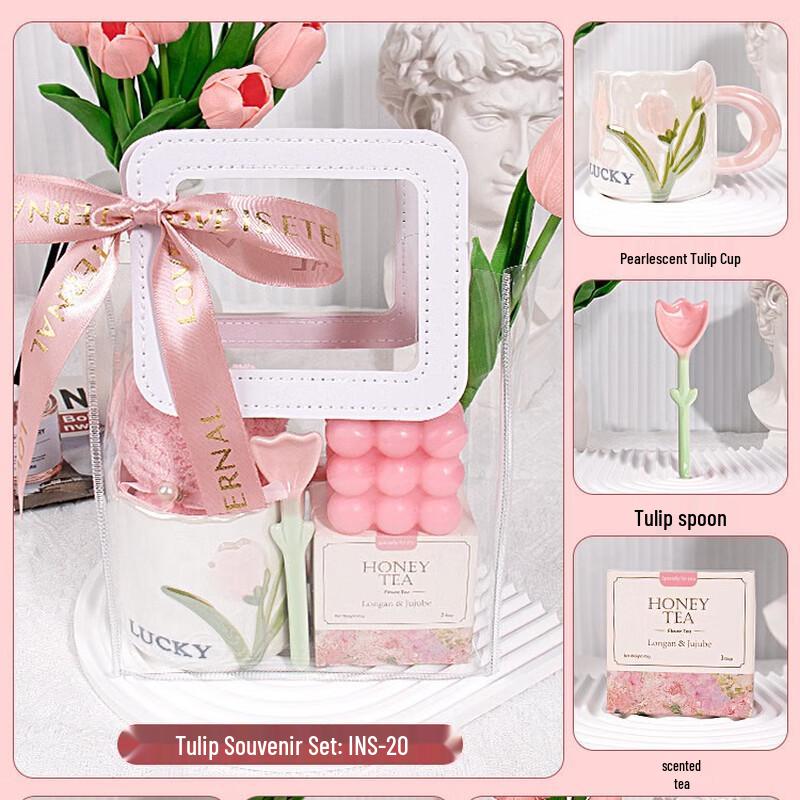 Elegant Tulip Cup Relaxation Gift Set