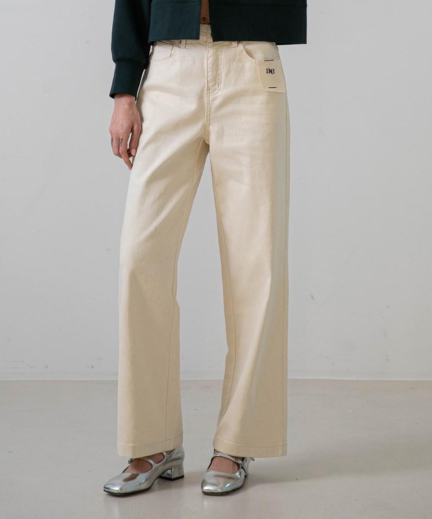 NON AND NON Butter Standard Cotton Pants_Nscp437 (Cream)