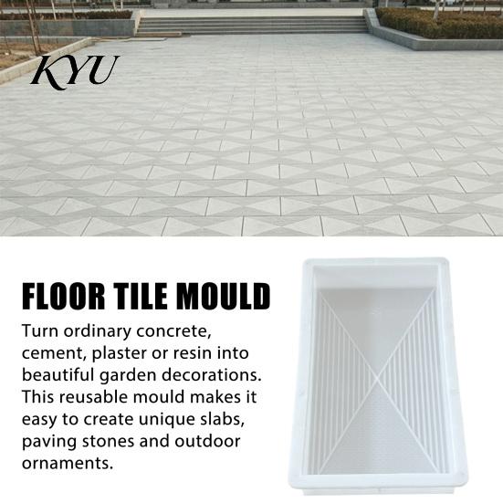 DIY Garden Walkway Maker Stepping Stone Mold, Reusable Concrete Paver Decoration Tools Cement Path Mould for Backyard Patio Landscaping Durable Molds
