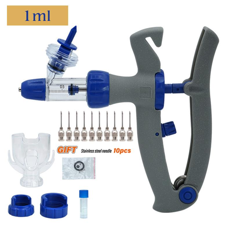 

Автоматический ветеринарный непрерывный шприц 1 мл / 2 мл / 5 мл, регулируемый для инъекций животным, вакцины для крупного рогатого скота, свиней, овец
