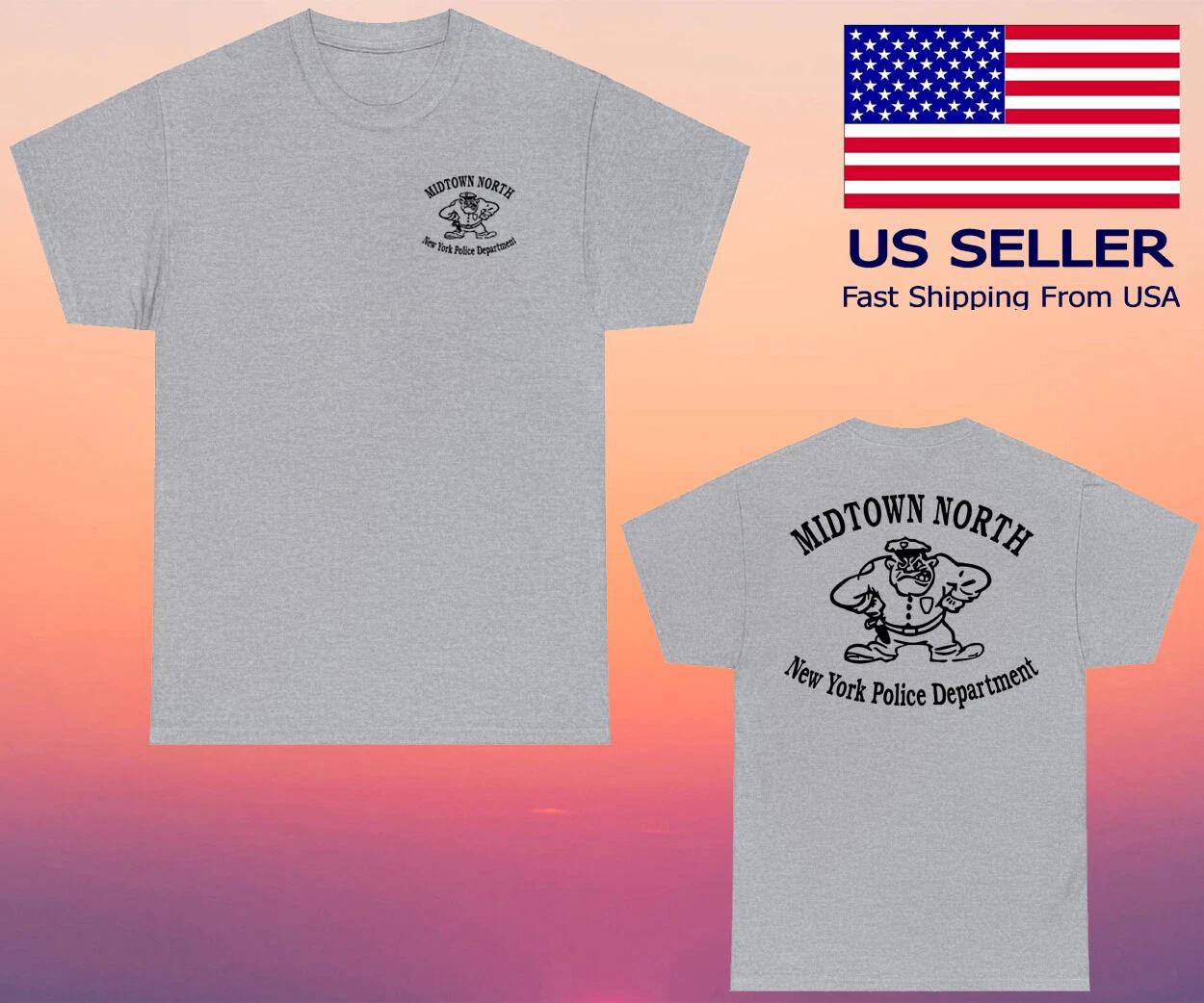 Midtown North New York Police Department Men s Grey Size S-5XL XL