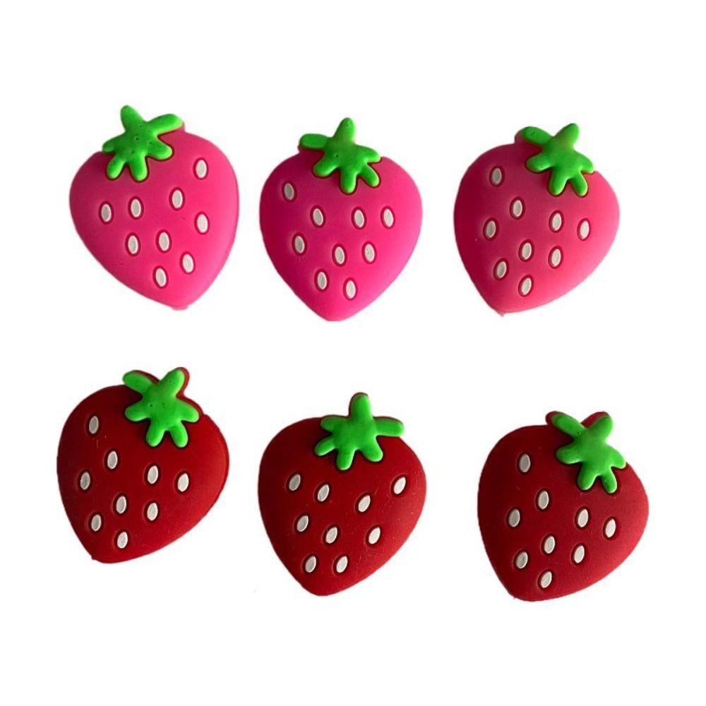 Strawberry Tennis Shockproof Absorber Buffer Tennis Racket Vibration Dampeners  Tennis Staff