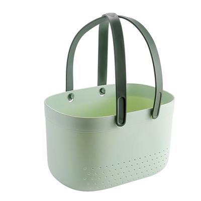 Portable Shower Basket with Ventilation Holes Large Capacity Plastic Portable Storage Basket with
