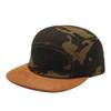 American Retro Camouflage Imitation Suede Brim Five-piece Hat Men's and Women's Hip-hop Hat Flat Brim Street Versatile Trend Cap