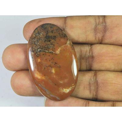 30X46X05MM Natural Honey Dendrite Oval Shape Cabochon Loose Gemstone 62Cts. SK-3477
