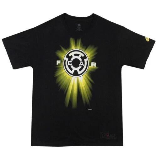 Green Lantern Sinestro Yellow Symbol Fear DC Comics Licensed Adult T-Shirt Size S