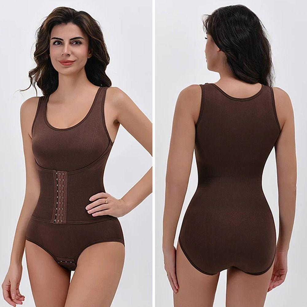 Multi-rows Hook Womens' Waist Trainer Tummy Control Postpartum Slimming Sheath Tank Tops