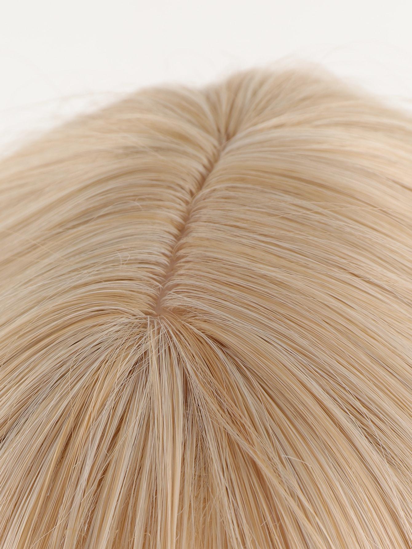 Синтетический длинный волнистый парик 26 дюймов Ombre Gold to Pink для женщин Косплей — фото 6