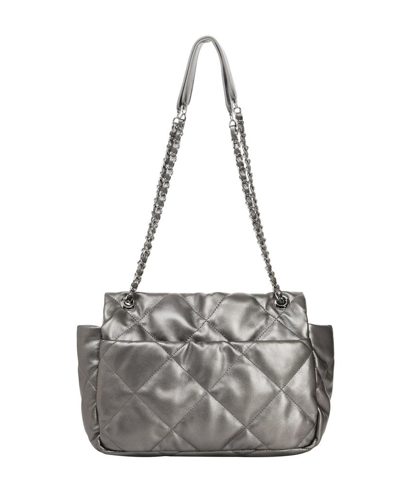 NickNicole Crystal Classic Chain BagDark Silver