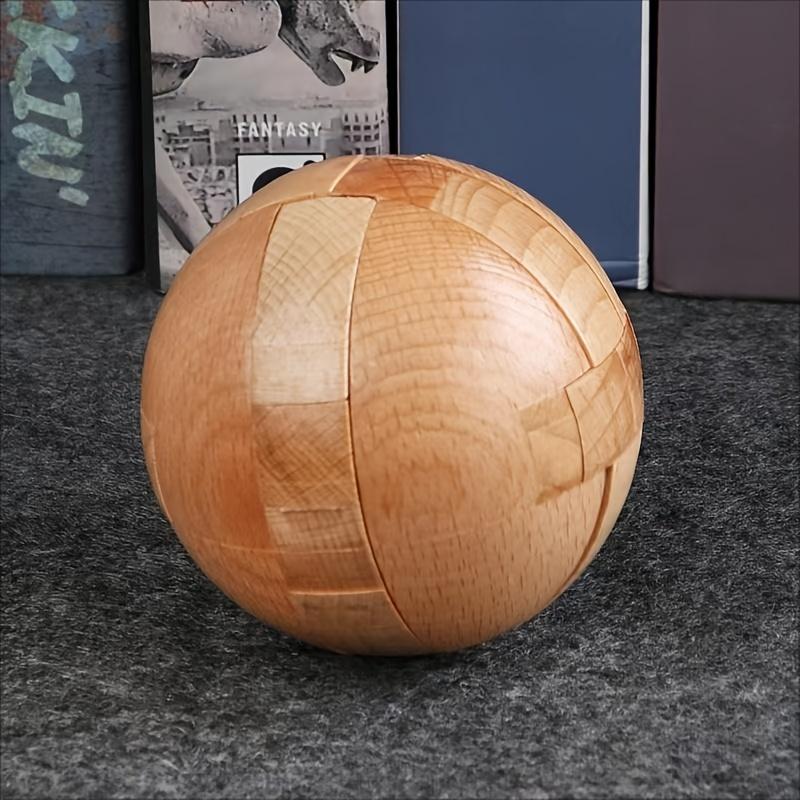 Wooden puzzle balls home decorations for Halloween Christmas and Thanksgiving gifts cultivating problem-solving skills