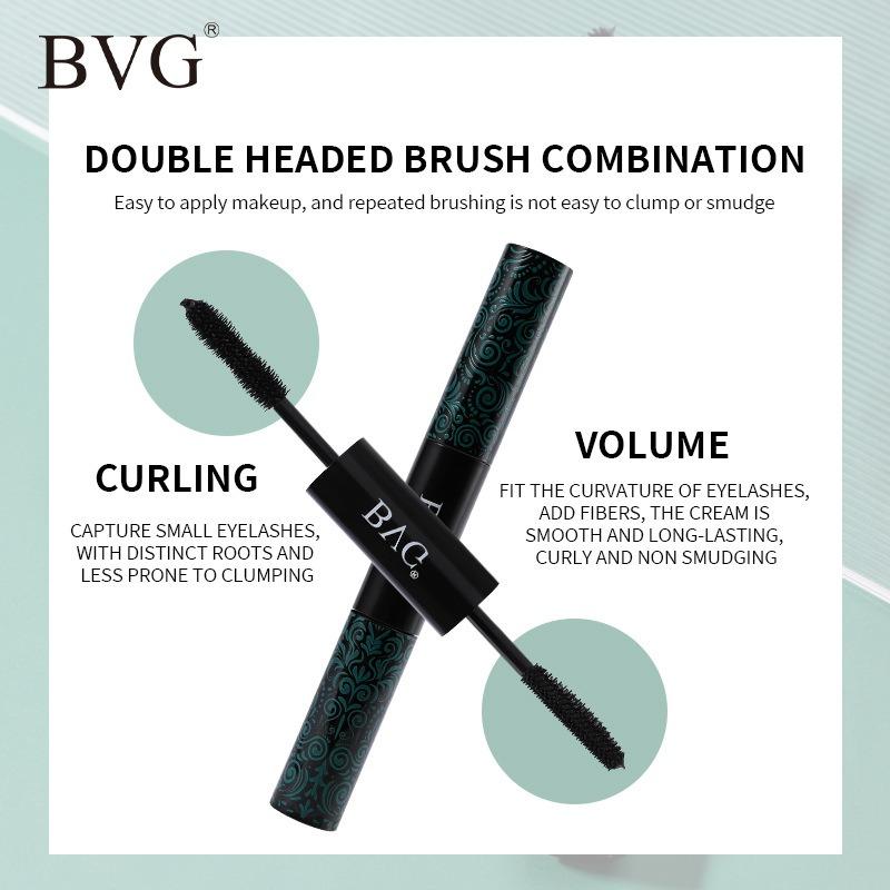 2-in-1 Mascara Set Is Waterproof and Non-smudgable, Making Lashes Long, Thick and Curled