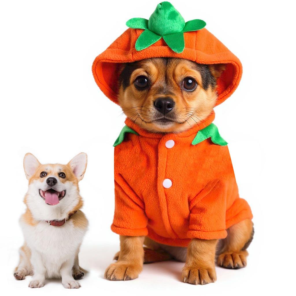 Kostüme für Hunde, Halloween-Kostüm für Hunde klein, Haustier-Cosplay-Kleid, Welpen warme Outfits Fleece-Kapuzenpullover