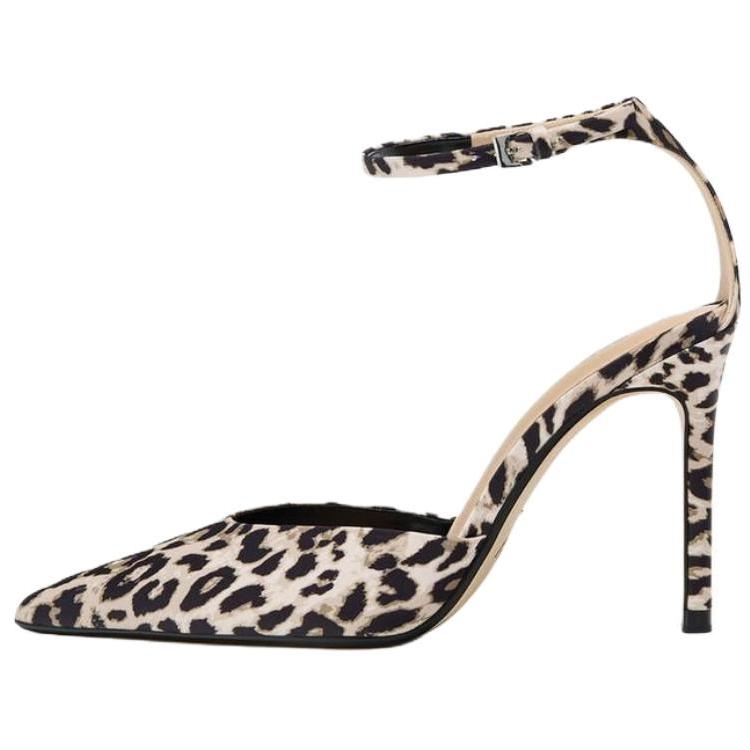 Zara Leopard Print Pointed Toe Slingback Stilettos Women 11209610195 36