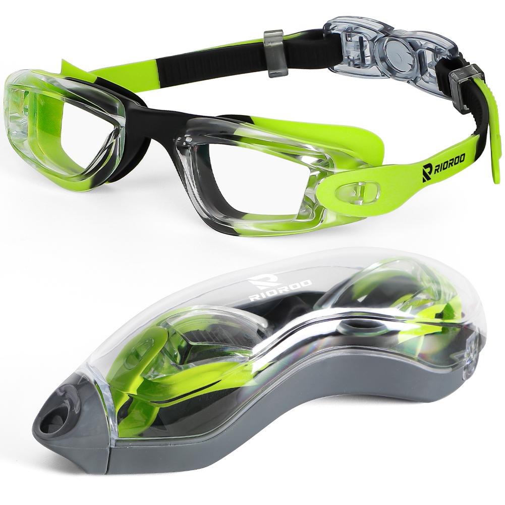 Kids Swimming Goggles Professional Anti-Fog/UV Protection No Leakage for 3-14 Years Girls Boys Swimming Goggles Gift Case