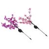 2Pcs/Set Solar Power LED Artificial Orchid Tree Lights for Garden Courtyard Lawn Decoration