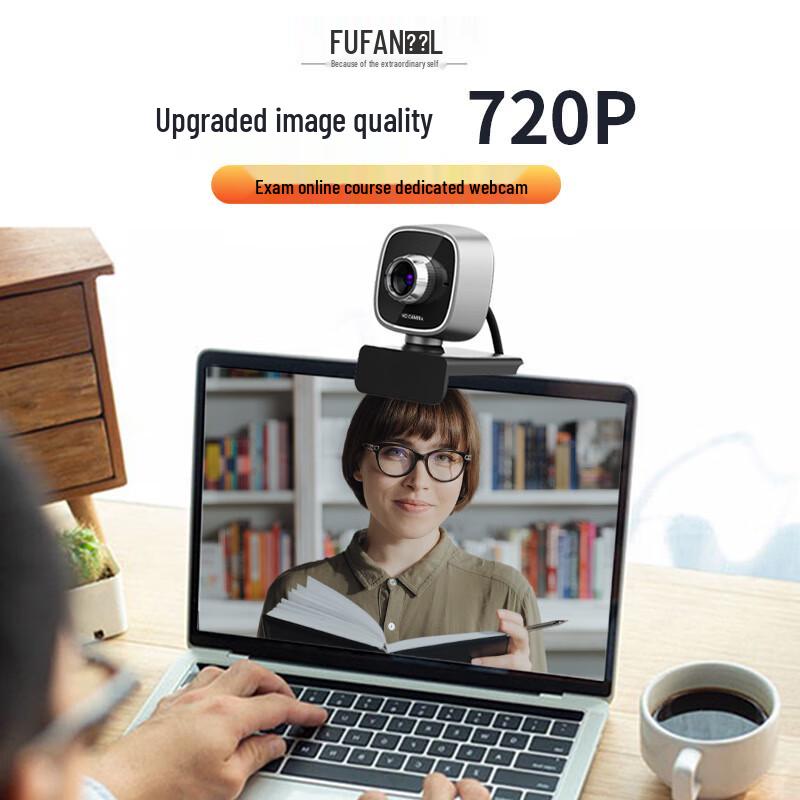 Fofan HD Computer Webcam with Built-in Microphone