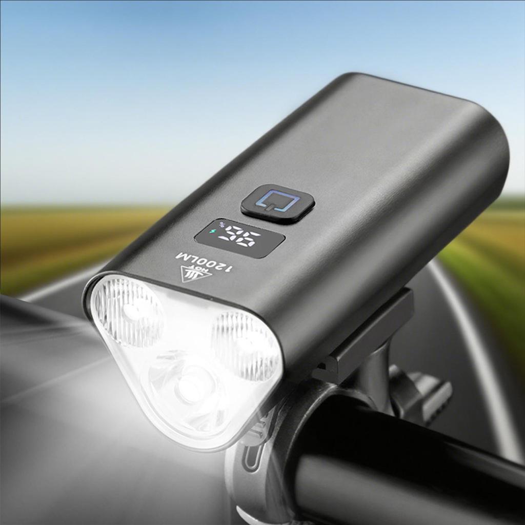 Front Bike Light Rechargeable Bright Bike Front Light 6 Modes Aluminum Alloy Safety Gear For Electric Scooter Mountain Road