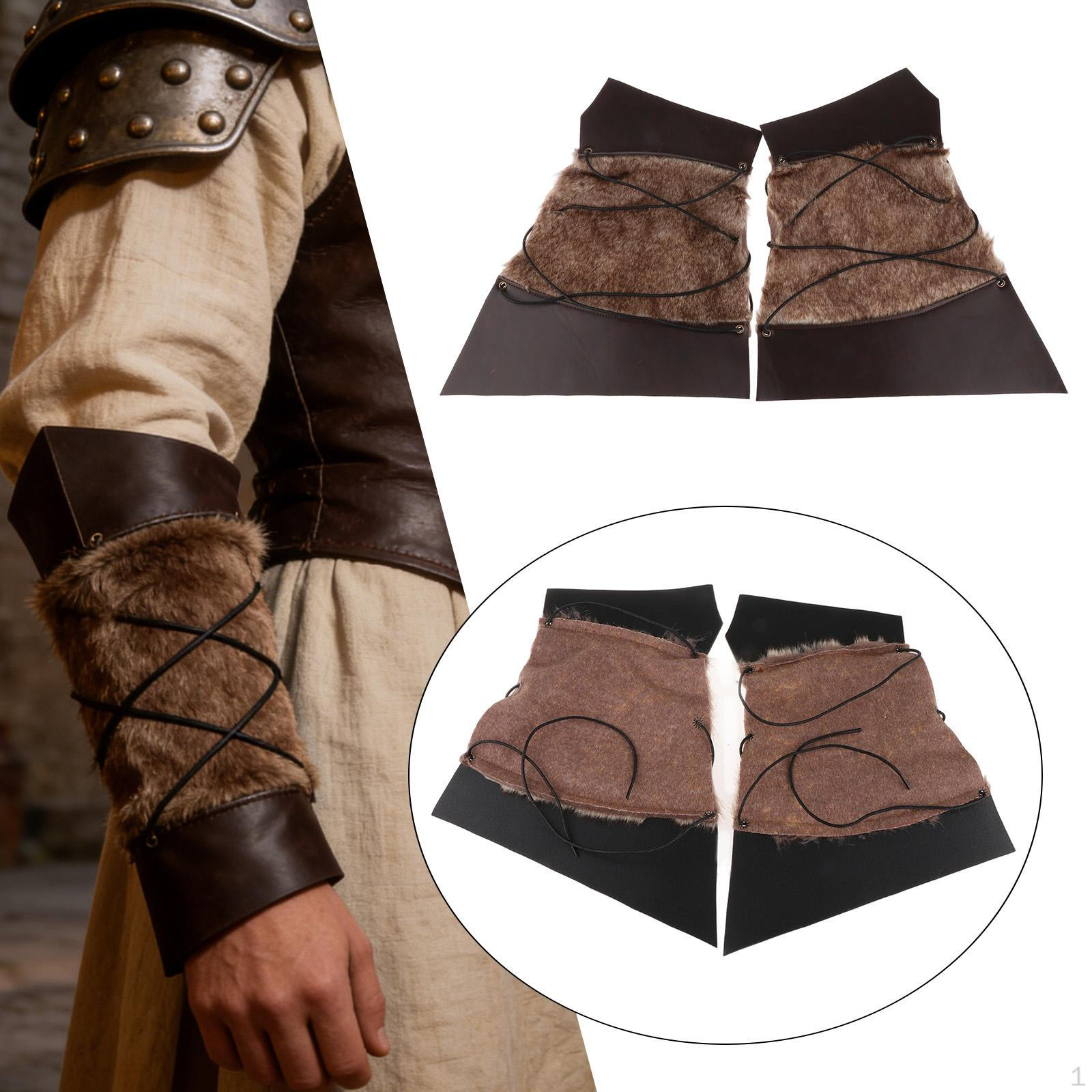 Medieval Arm Guards, Faux Cuffs for Stage Performances