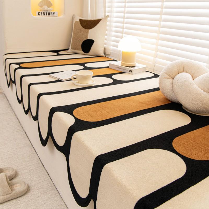 Cream Style Window Sill Cushion All Season Non-slip Mat Balcony Bedroom
