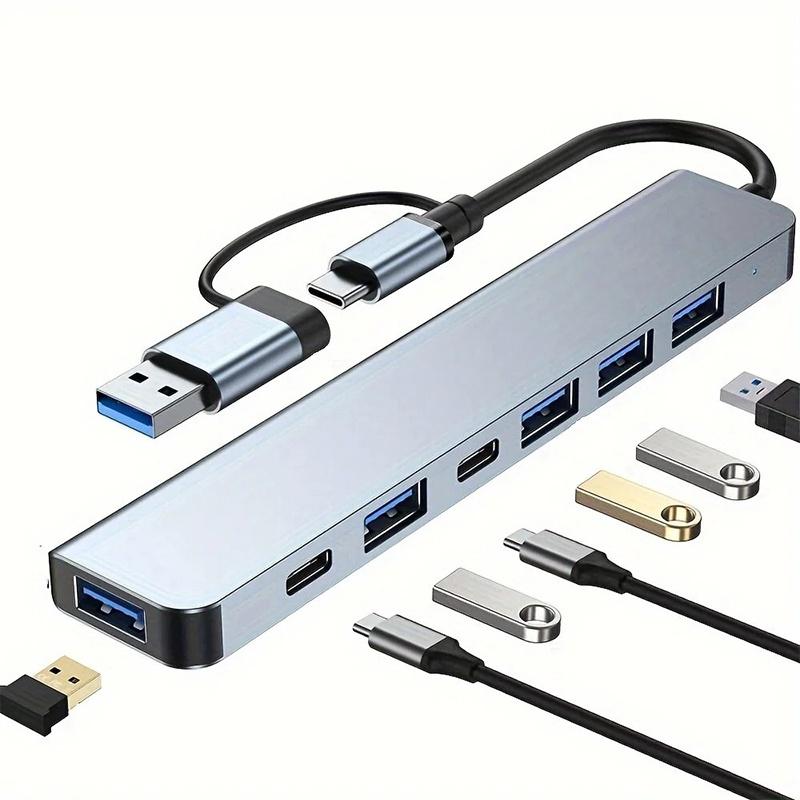 USB 3.0 HUB Type C To 7 Port USB HUB USB3.0 Adapter Multi Splitter High Speed 5 Gbps With PD USB C For Macbook Pro Air PC Laptop