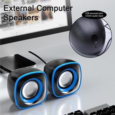 1 pár USB kabelových reproduktorů Přenosný mini reproduktor Hlasitý reproduktor Subwoofer s USB kabelem 3,5 mm jack PC Počítač Laptop Reproduktor