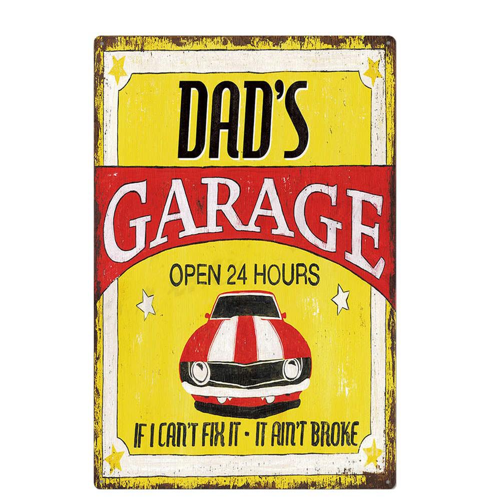 Tilpasset Retro Pin-up Jente Bilverksted Blikkskilt