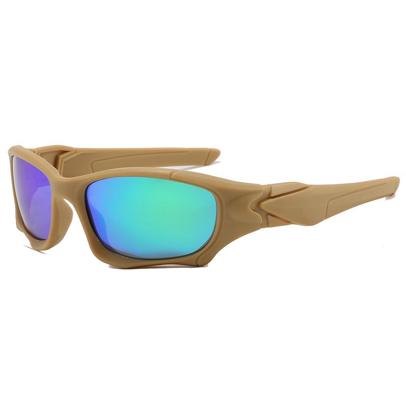 Men's Polarized Tactical Windproof Sunglasses - Military Green, Sports Style