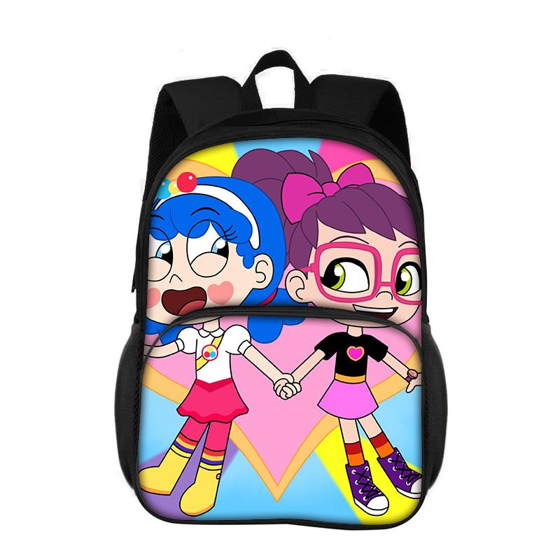 Abby Hatcher Round Front Bag Backpack New Cartoon Print Student Boys and Girls Best Birthday Gift for School