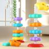 Rainbow Tower Rotating Screw Bolt Toys Montessori Toy Stacking Rainbow Tower  Children